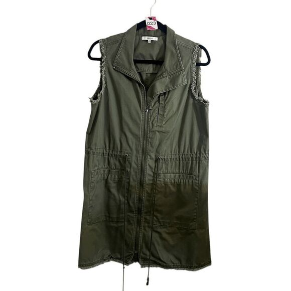 Ro & De Jackets & Blazers - Ro & De Womens Utility Jacket Small Green Sleeveless Vest